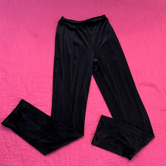 Krizia Sleek Blackvelour Pants S